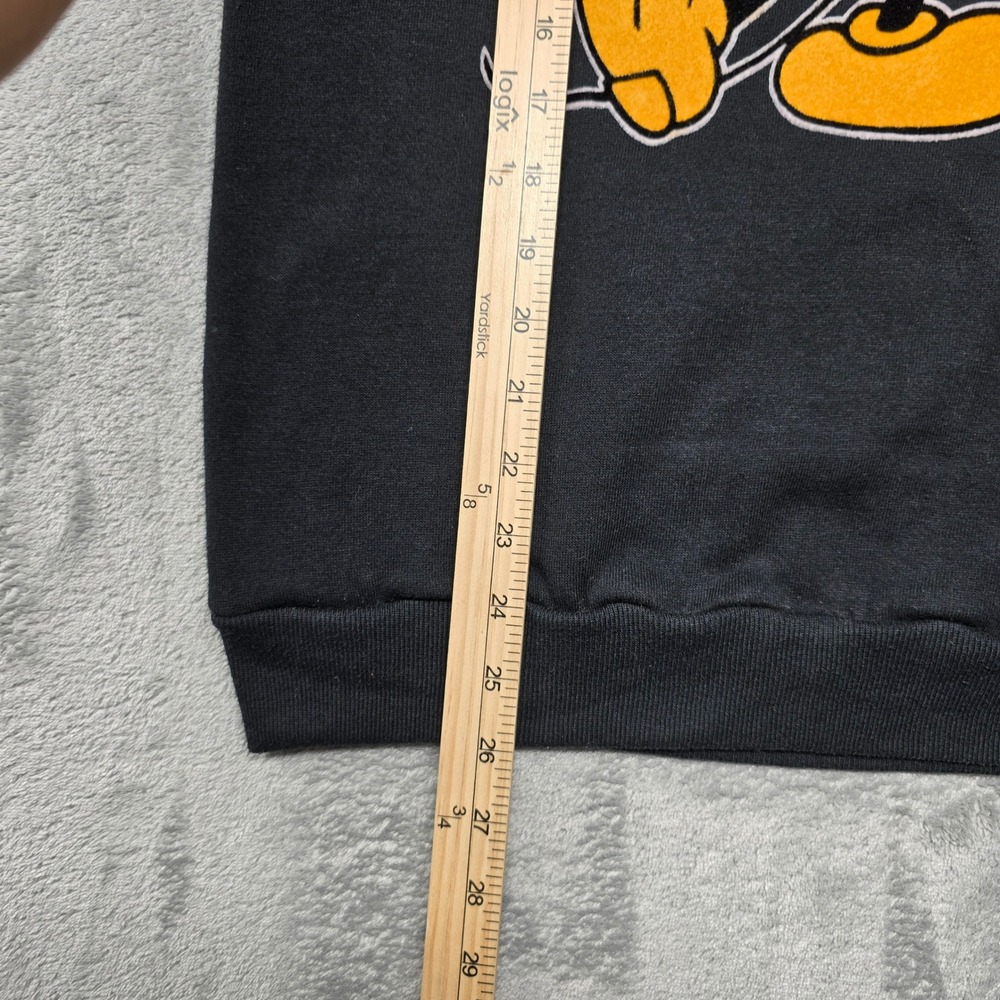 Vintage Disney Character Fashions Mickey Mouse Sweatshirt Medium Black Striped - Picture 7 of 13
